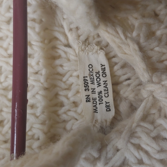 100% Wool overhead shawl Rebozo cape Mexico... Boho One Sz. Fits most - Picture 7 of 14